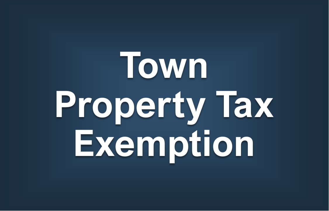 Town Property Tax Exemption 2023-24